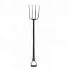 35813 FLO Furca maner metalic, cu 4 dinti