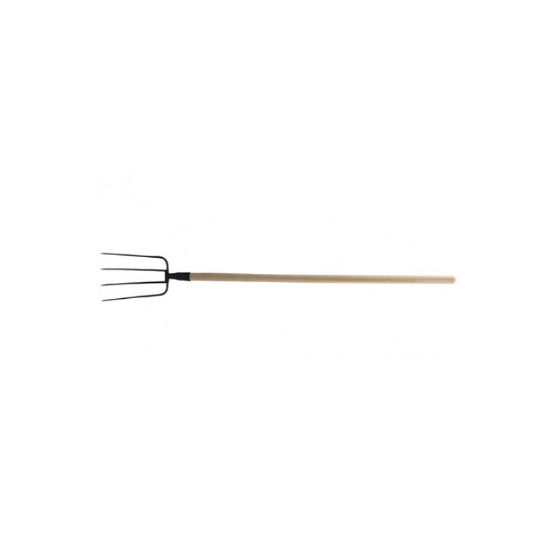 35816 FLO Furca cu coada de lemn, cu 4 dinti
