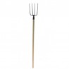 35816 FLO Furca cu coada de lemn, cu 4 dinti