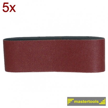 183108 RAIDER Set 5 benzi smirghel 75х533mm P80