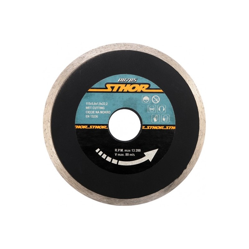 08785 STHOR Disc diamantat continuu H5, 115 x 1.9 x 22.2 mm