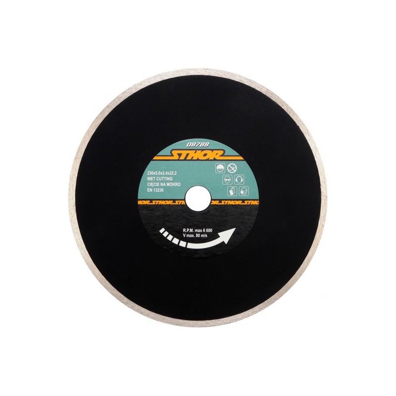 08788 STHOR Disc diamantat continuu H5, 230 x 2.4 x 22.2 mm