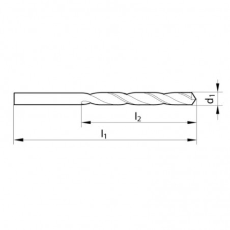 20500 STHOR Burghiu pentru metal HSS, diametru 5 mm