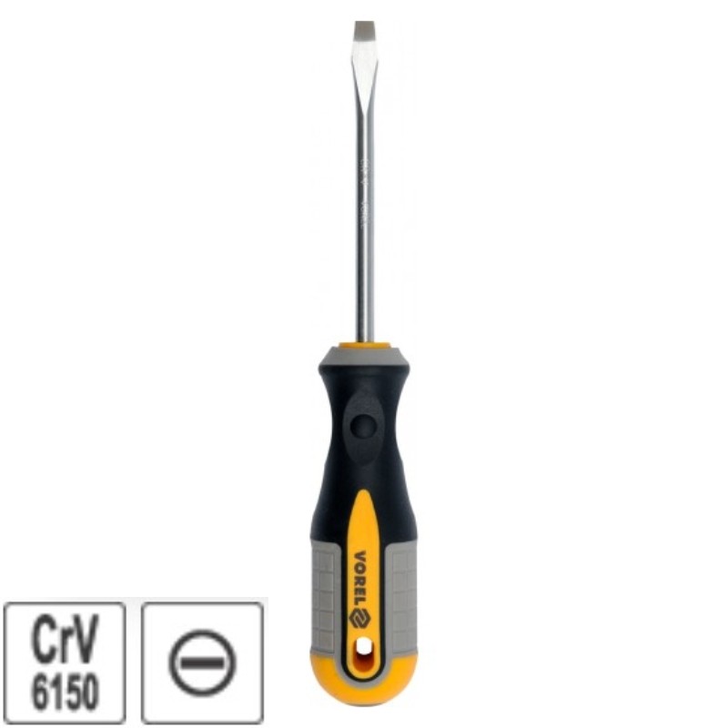 60950 VOREL Surubelnita dreapta, latime varf 3 mm, lungime 75 mm