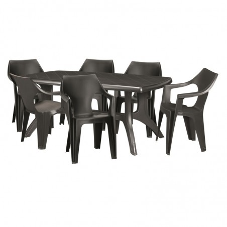 207063 KETER Scaun plastic graphite Dante