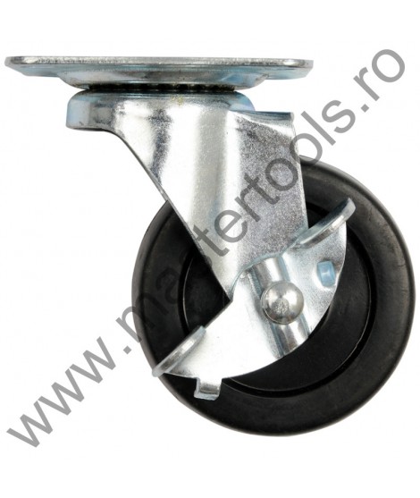 87412 VOREL Roata mobila cu frana, din polipropilena, diametru 50 mm