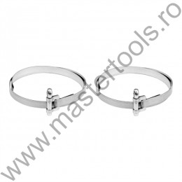 73550 VOREL Set 2 coliere metalice, de fixare, lungime 225 mm