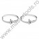 73550 VOREL Set 2 coliere metalice, de fixare, lungime 225 mm