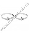 73550 VOREL Set 2 coliere metalice, de fixare, lungime 225 mm