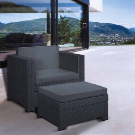 235078 KETER Set mobilier gradina graphite Provence Chillout
