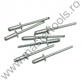 70320 VOREL Set 50 nituri pop aluminiu,lungime 6.4 mm,diametru 3.2 mm