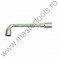 54690 VOREL Cheie tubulara cu cot 15 mm, capete hexagonale, tip L