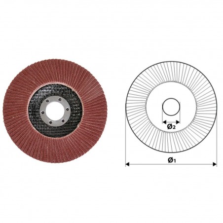 164105 RAIDER Disc pentru slefuit, diametru 115 mm, granulatie 120