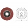 164105 RAIDER Disc pentru slefuit, diametru 115 mm, granulatie 120