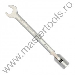 52842 VOREL Cheie fixa si tubulara 11 mm, cu articulatie
