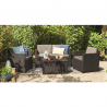 17200031599 KETER Set mobilier gradina maro Monaco