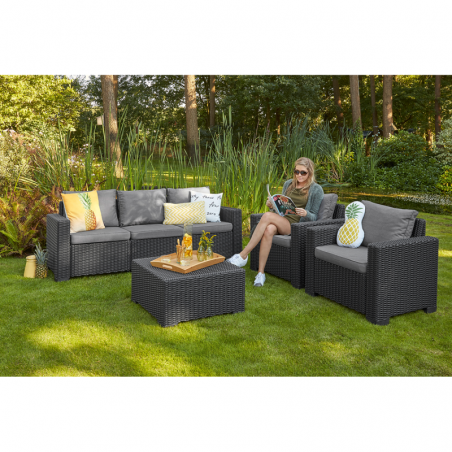 17198931130 KETER Set mobilier gradina graphite California