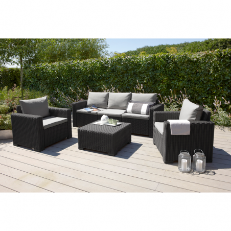 17198931130 KETER Set mobilier gradina graphite California