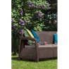 09120-599-00 KETER Canapea cu 3 locuri maro Corfu Love Seat