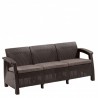 09120-599-00 KETER Canapea cu 3 locuri maro Corfu Love Seat