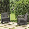 233193 KETER Set 2 scaune de gradina graphite Tarifa
