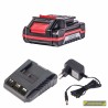 032130 RAIDER Set acumulator Li-Ion si incarcator 18 V, 2 Ah