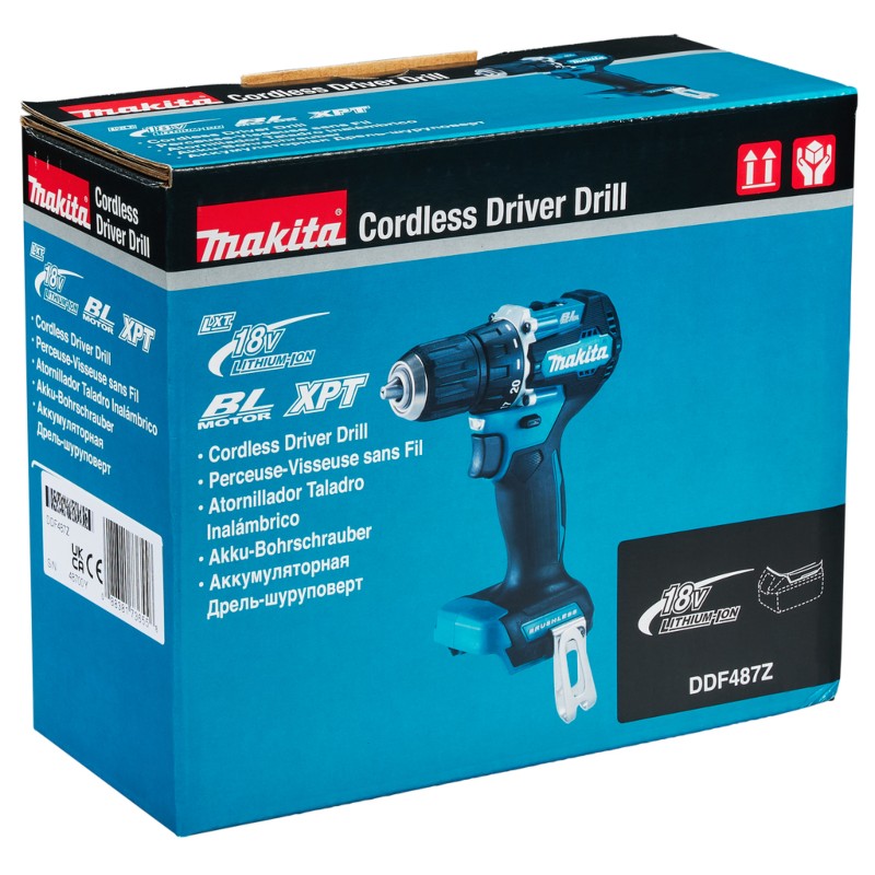 DDF487Z MAKITA Bormasina 40Nm compatibila cu acumulatori Li-Ion 18V