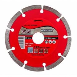 162104 RD-DD02 Disc diamantat segmentat, taiere uscata, 125x22.2mm