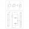 78525 VOREL Broasca usa fara butuc, dimensiune 60 x 50 mm