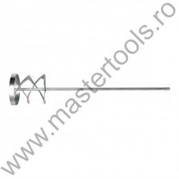 09044 VOREL Mixer vopsea nichelat turbo,80 x 400mm,prindere hexagonala