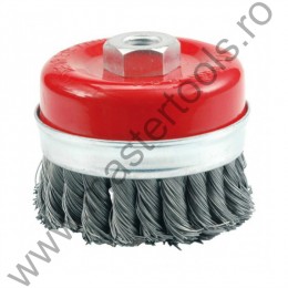 06975 VOREL Perie cupa din sarma cu toroane, diametru 80 mm