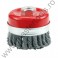 06975 VOREL Perie cupa din sarma cu toroane, diametru 80 mm