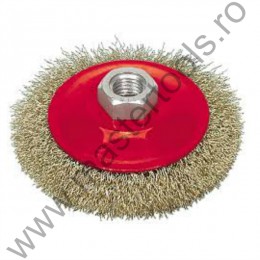 06972 VOREL Perie circulara din sarma, diametru 100 mm, filet M14