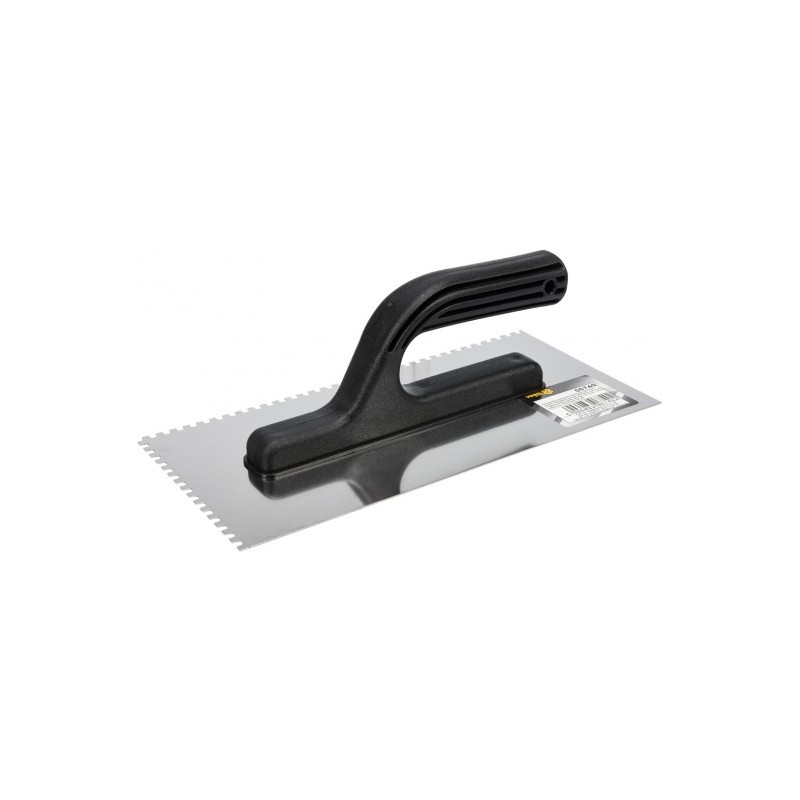 06760 VOREL Gletiera inox crestata, 130 x 280 mm, dinti 6 x 6 mm