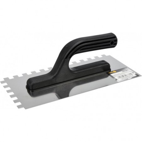 06781 VOREL Gletiera inox crestata, 130 x 280 mm, dinti 10 x 10 mm