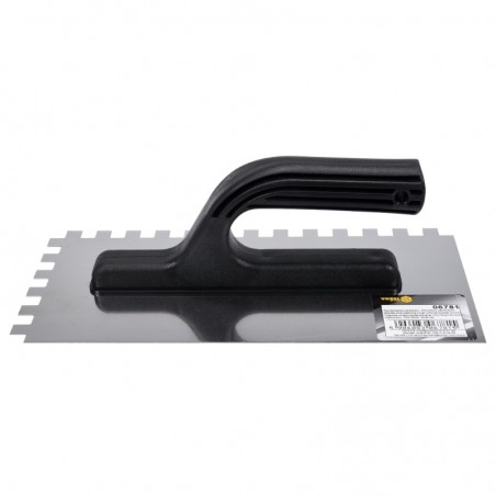 06781 VOREL Gletiera inox crestata, 130 x 280 mm, dinti 10 x 10 mm