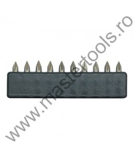 65600 VOREL Set 10 biti cu varf Philips PH0, lungime 25 mm