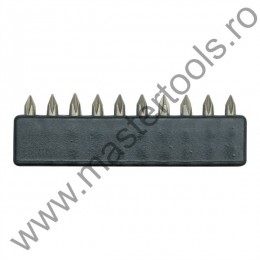 65610 VOREL Set 10 biti cu varf Philips PH1, lungime 25 mm