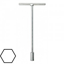 56720 VOREL Cheie tubulara hexagonala 10 mm, lungime 380 mm, tip T