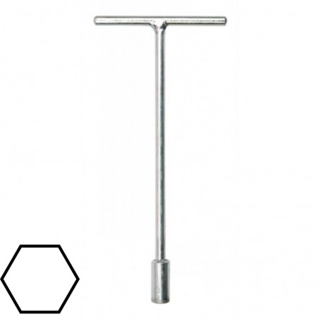56750 VOREL Cheie tubulara hexagonala 19 mm, lungime 380 mm, tip T