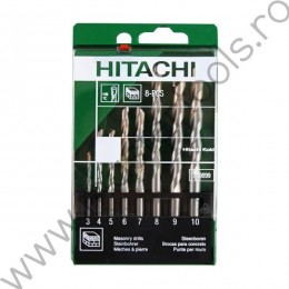 780899 HIKOKI Set 8 burghie cu prindere cilindrica 13 mm gaurit beton