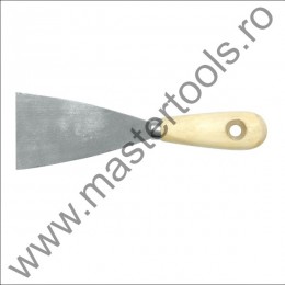 06040 VOREL Spaclu cu din otel inoxidabil maner din lemn, latime 40 mm
