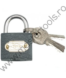 77010 VOREL Lacat cu 3 chei, din fier, dimensiune 32 mm