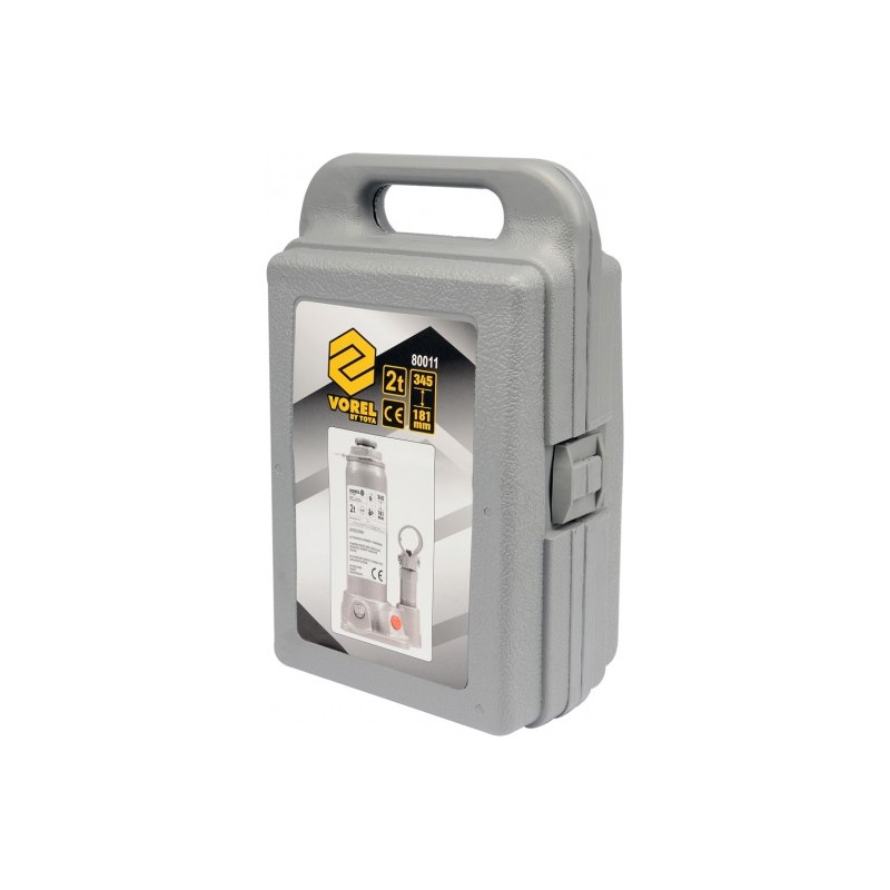 80011 VOREL Cric hidraulic, ridicare 2 tone, inaltime 181-345 mm