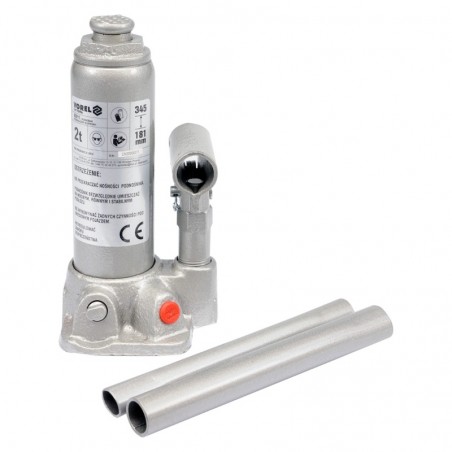 80011 VOREL Cric hidraulic, ridicare 2 tone, inaltime 181-345 mm