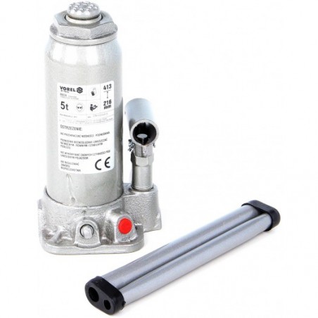 80030 VOREL Cric hidraulic, ridicare 5 tone, inaltime 216-413 mm