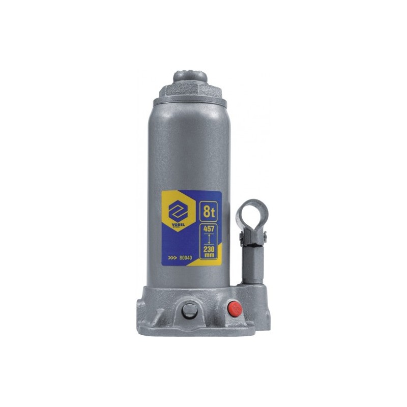 80040 VOREL Cric hidraulic, ridicare 8 tone, inaltime 230-457 mm