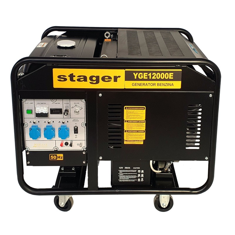 115812000E STAGER YGE12000E generator cu cadru deschis 10kW, monofazat