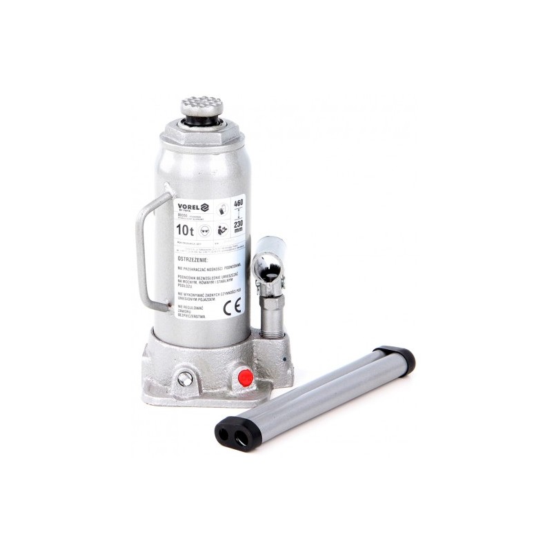 80050 VOREL Cric hidraulic, ridicare 10 tone, inaltime 230-460 mm
