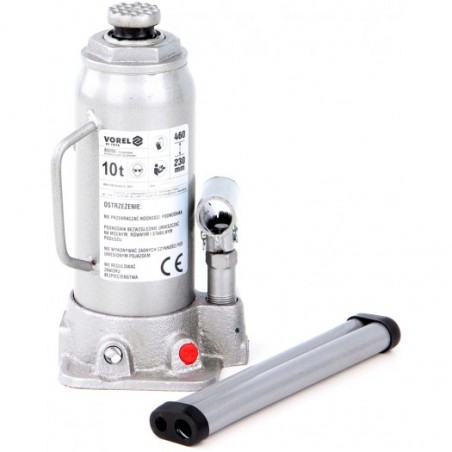 80050 VOREL Cric hidraulic, ridicare 10 tone, inaltime 230-460 mm